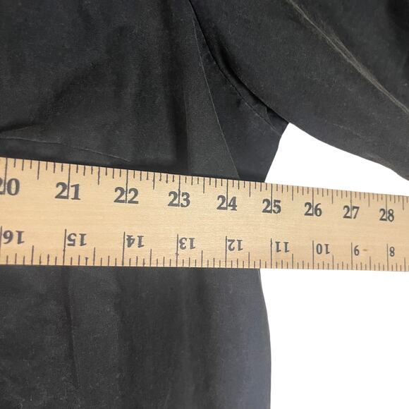 Ava & Viv Women's Plus Size‎ 2X Black 100% Cotton Quarter Balloon Sleeve Blouse - Picture 8 of 9